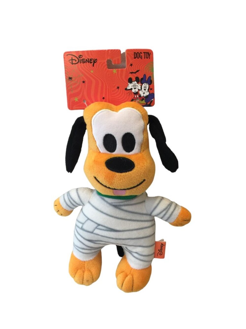 Disney Pluto Plush 9" Halloween Mummy Squeak Dog Toy